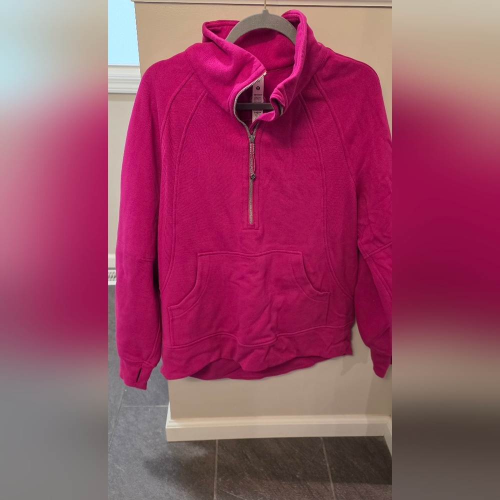 lululemon athletica Pink Half-Zip Sweatshirt